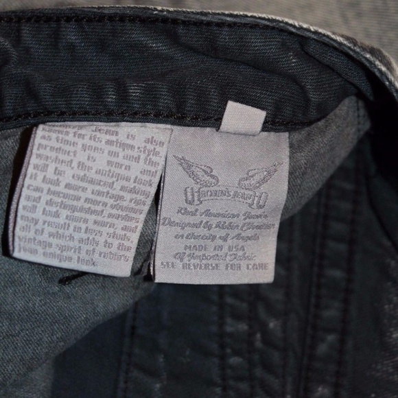 New Men ROBIN'S JEAN Straight Leg Jeans -Long Flap - Picture 8 of 8